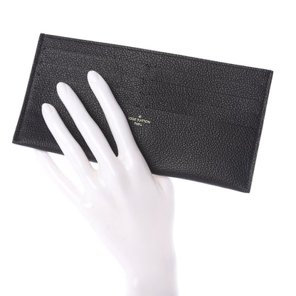 Louis Vuitton Calfskin Felicie Chain Wallet Card Holder Insert Black 2 of 6