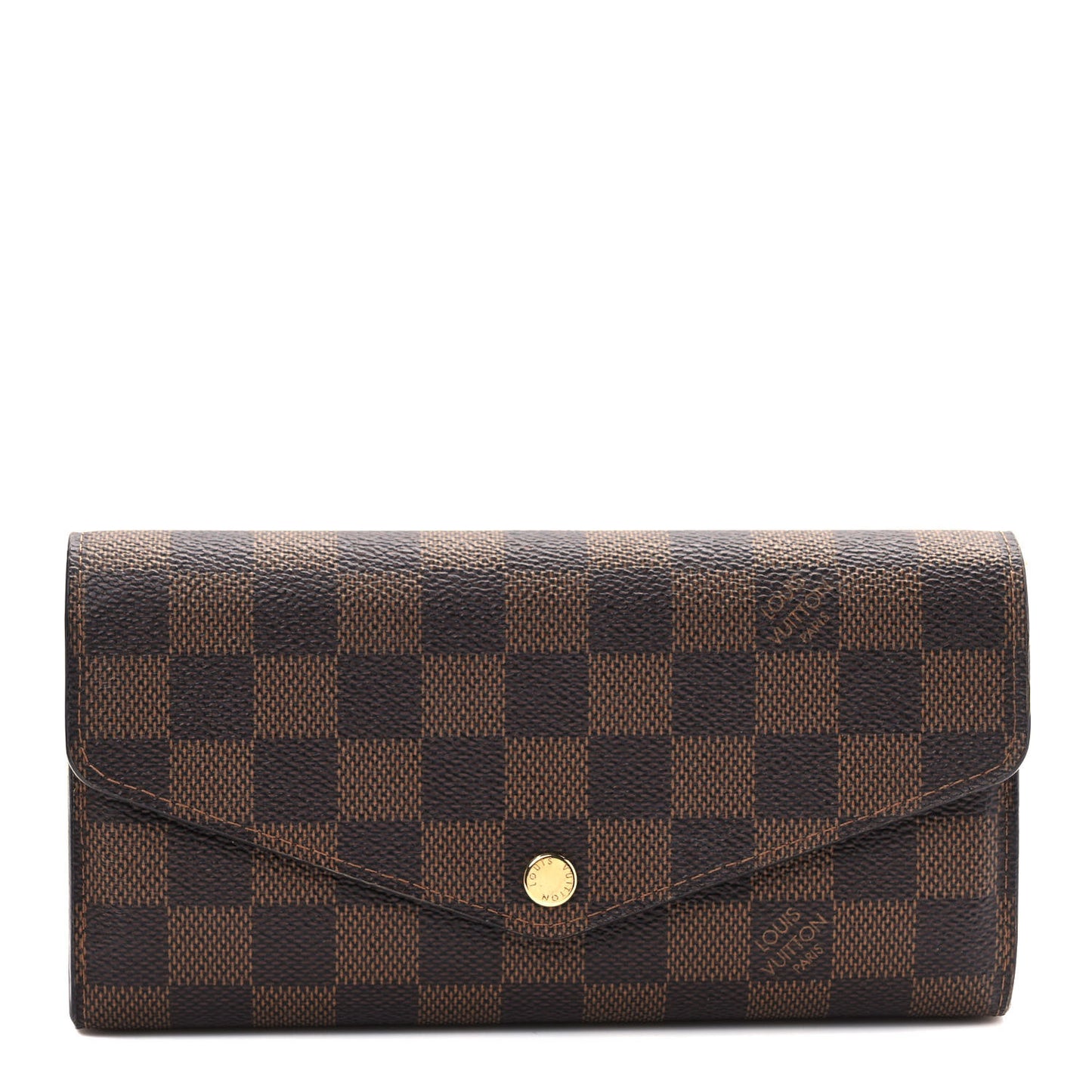 Damier Ebene Sarah Wallet NM Rose Ballerine