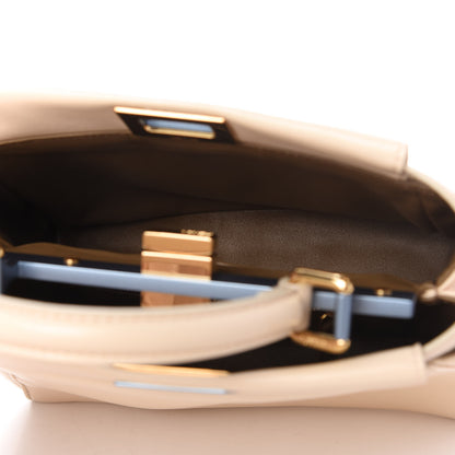 Fendi Nappa Mini Peekaboo Iconic Satchel Nude 5 of 9