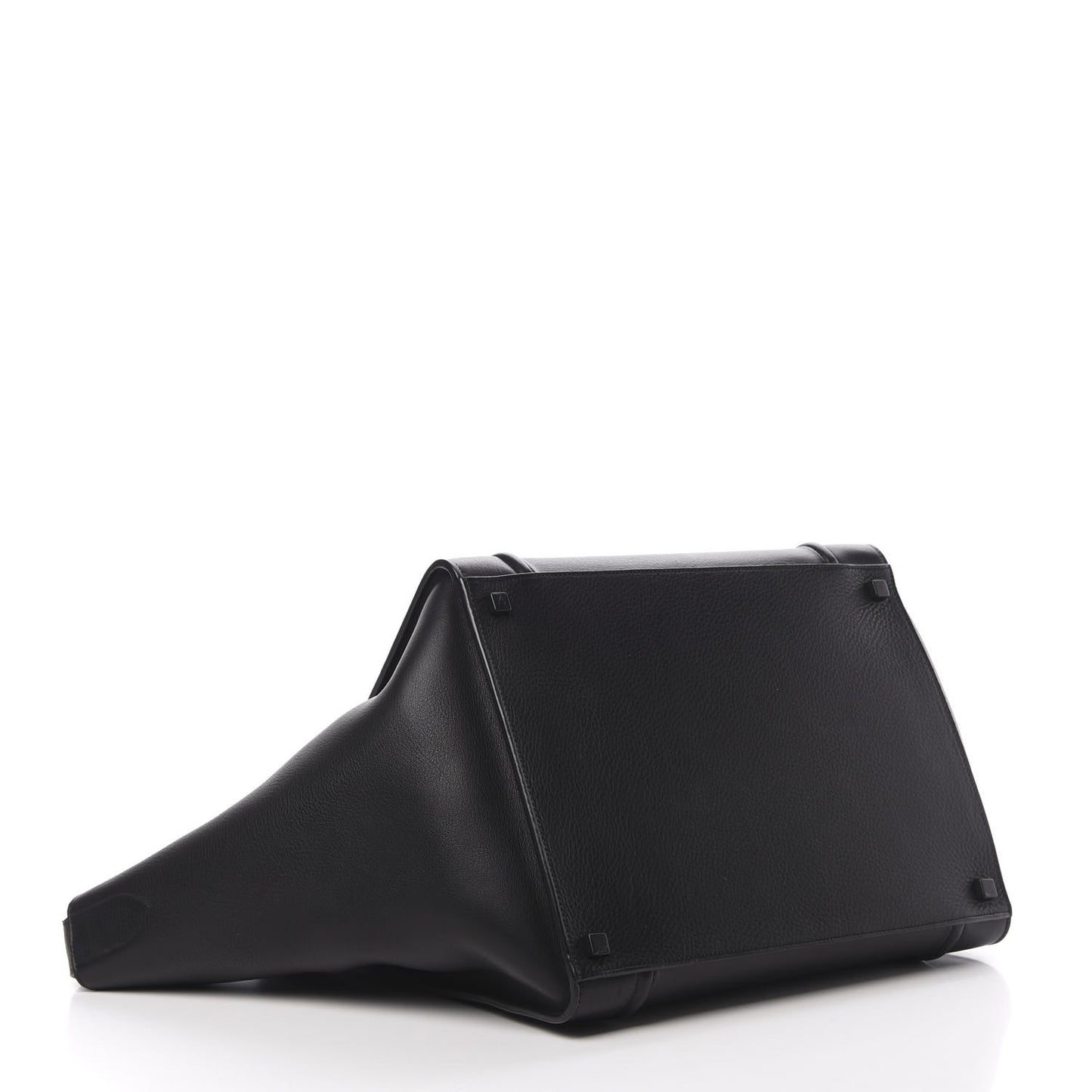 Supple Calfskin Large Phantom Luggage Black