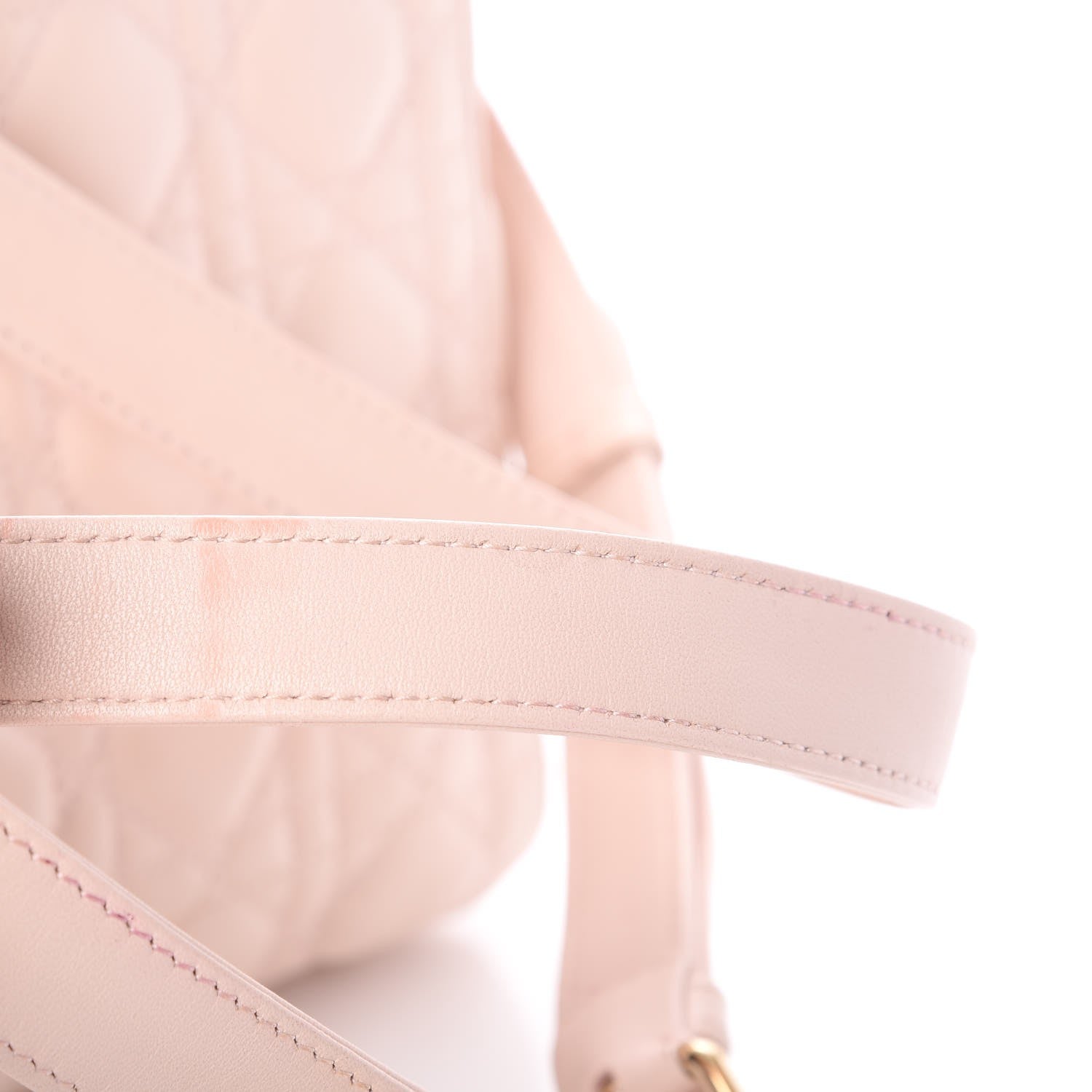 Christian Dior Lambskin Cannage Medium Lady Dior Light Pink 8 of 9