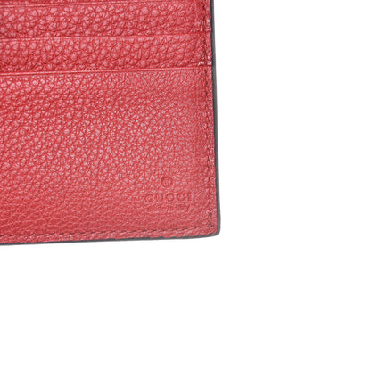 Gucci Calfskin Logo Bi-Fold Wallet Red 6 of 8
