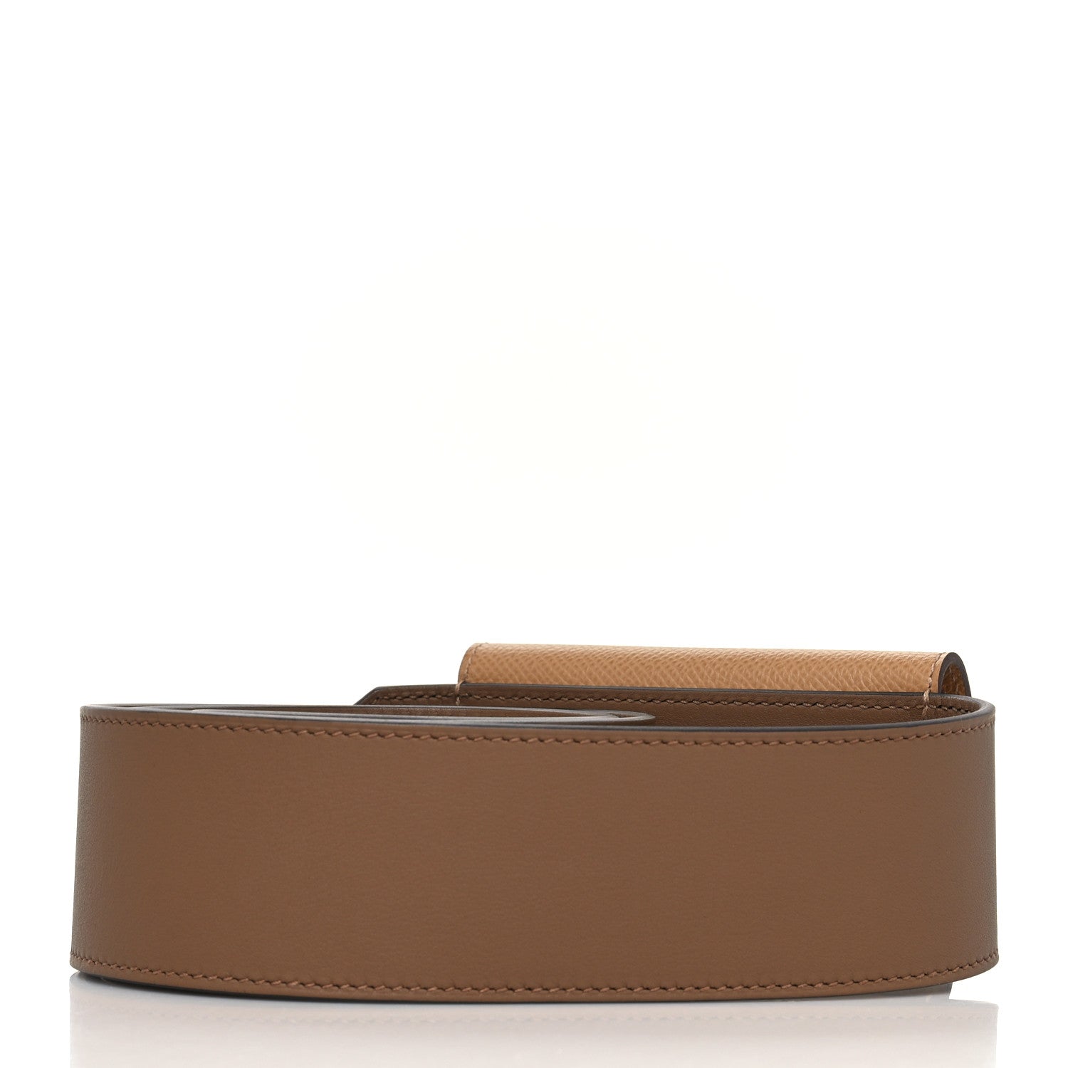 Hermes Swift Epsom Pocket Kelly Shoulder Strap Alezan Biscuit 2 of 7