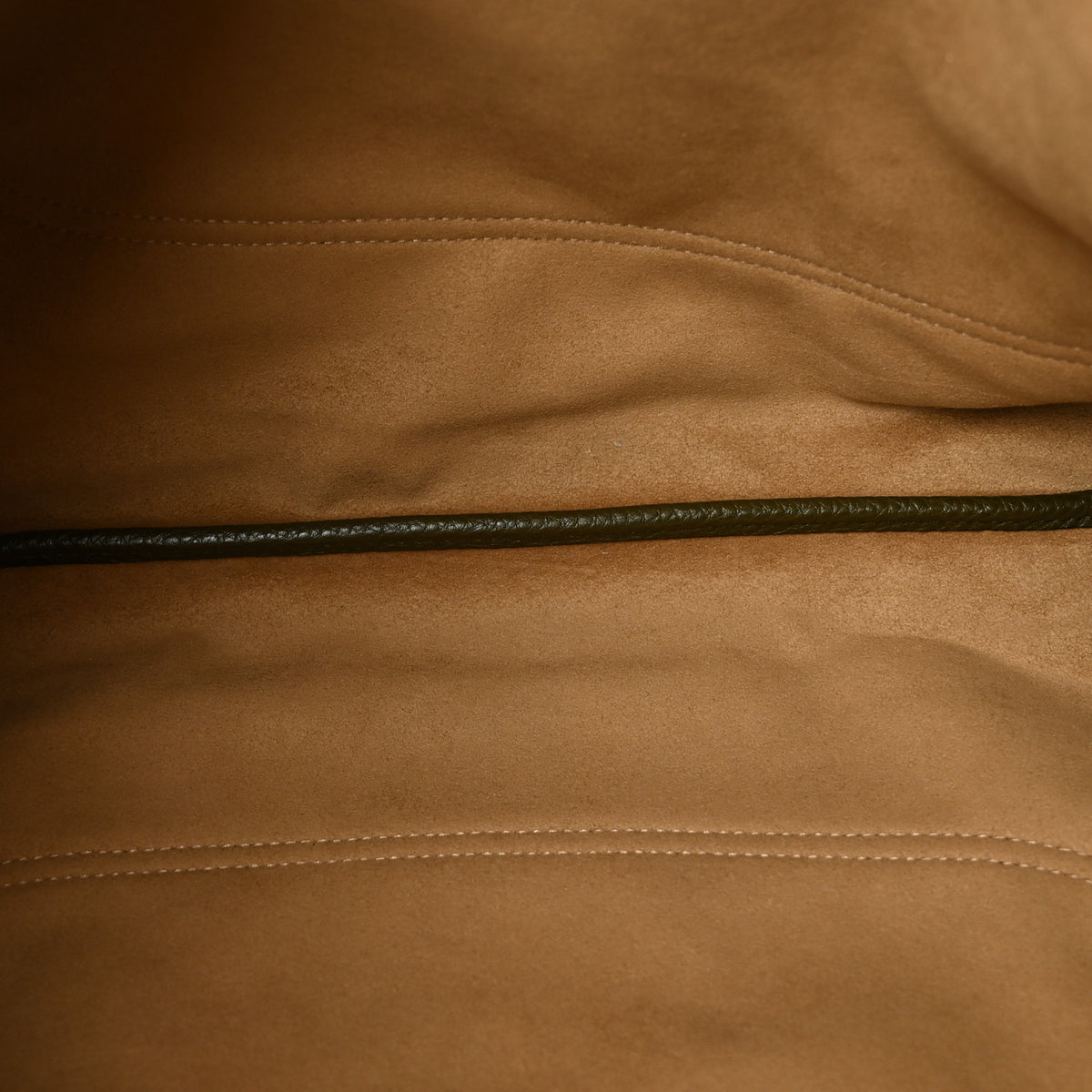 Grained Calfskin Softbit Maxi Shoulder Bag Forest Green