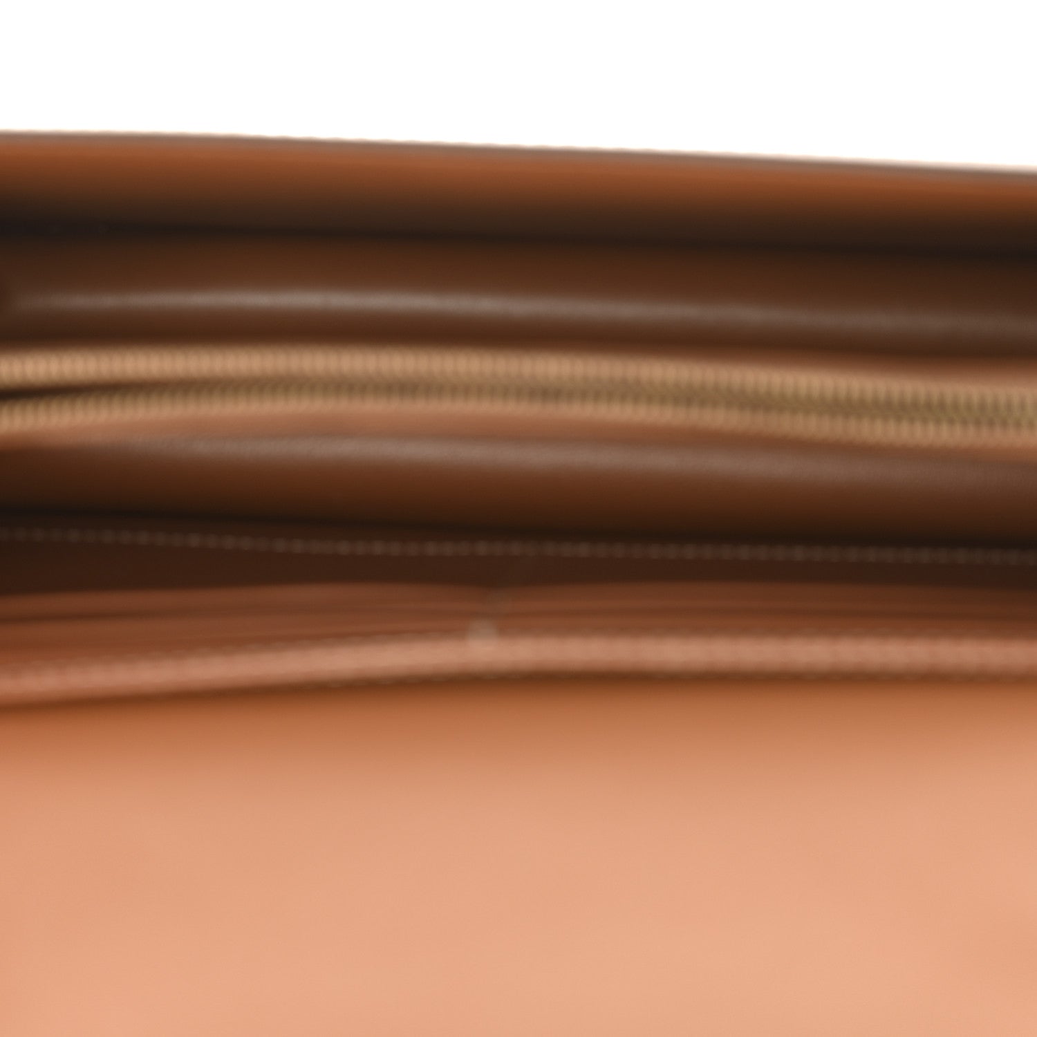 Celine Triomphe Canvas Calfskin Enveloppe Bag Tan 5 of 10