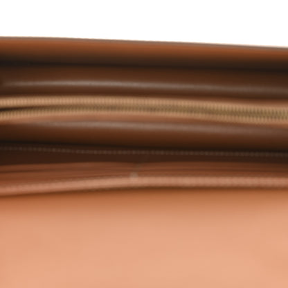 Celine Triomphe Canvas Calfskin Enveloppe Bag Tan 5 of 10