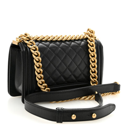 Chanel Caviar Quilted Small Boy Flap Black 3 of 10