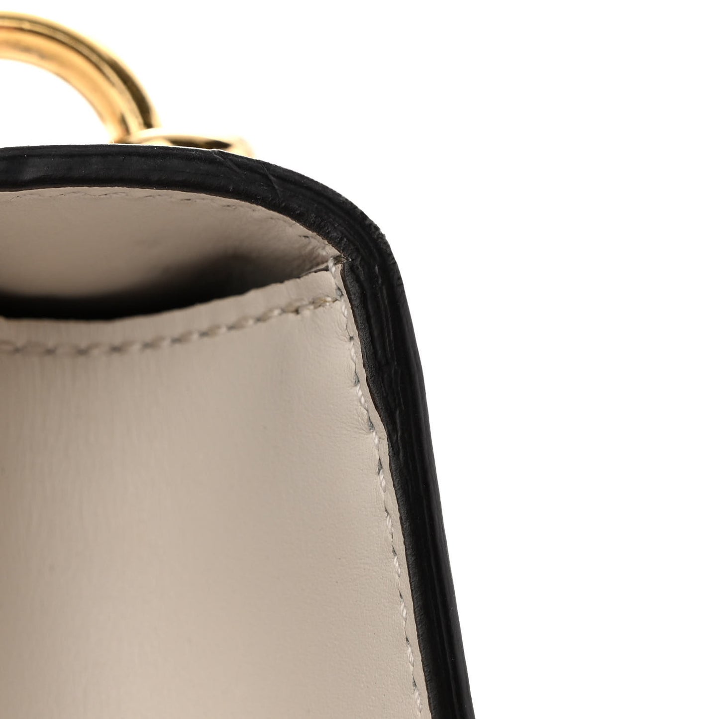 Calfskin Mini Sylvie Chain Shoulder Bag White