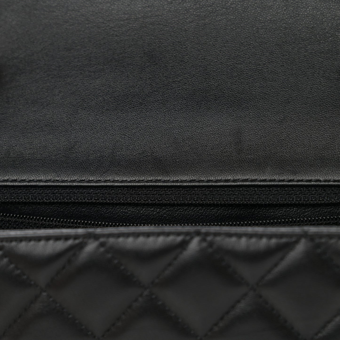 Lambskin Quilted Mini Rectangular Flap Black