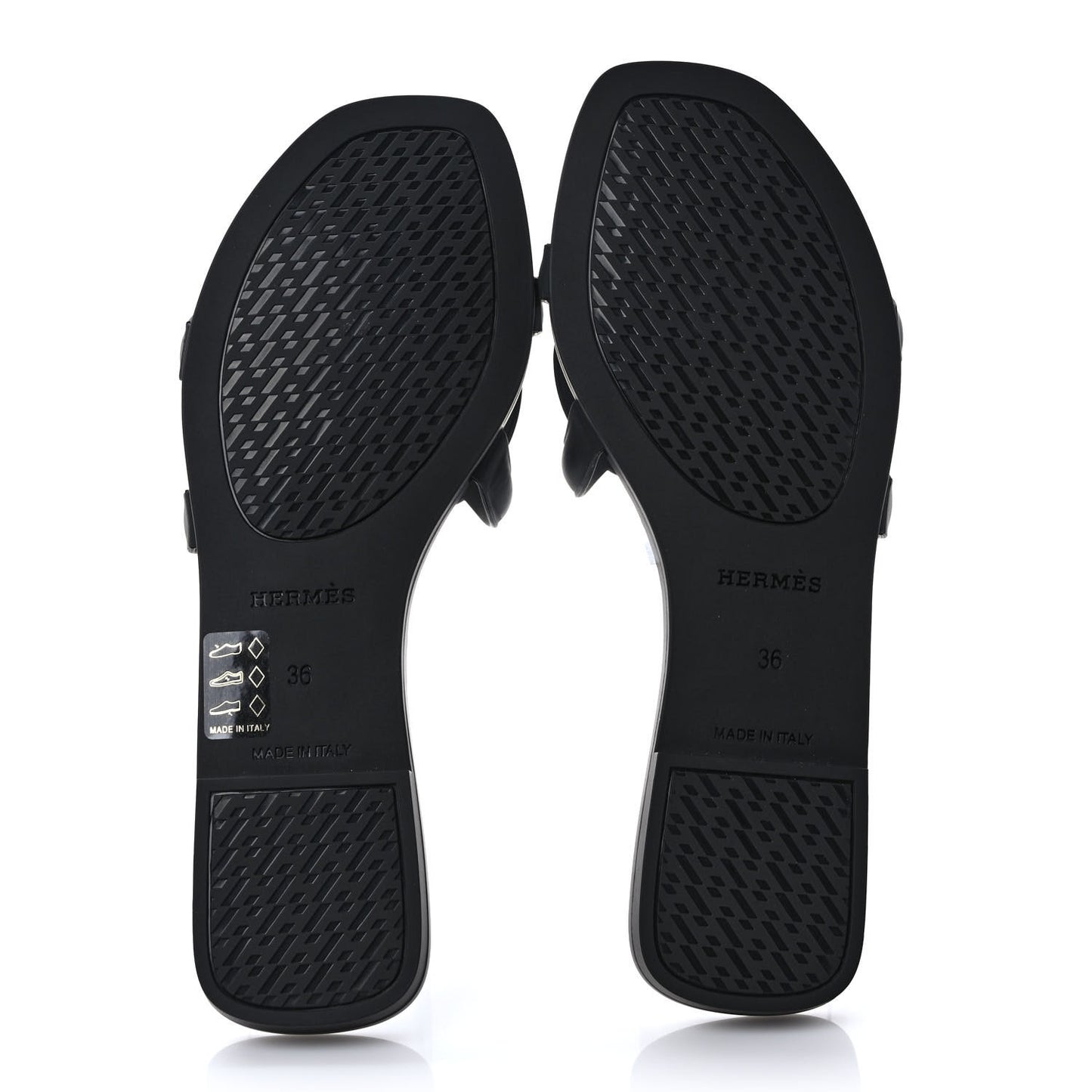 Rubber Aloha Sandals 36 Black