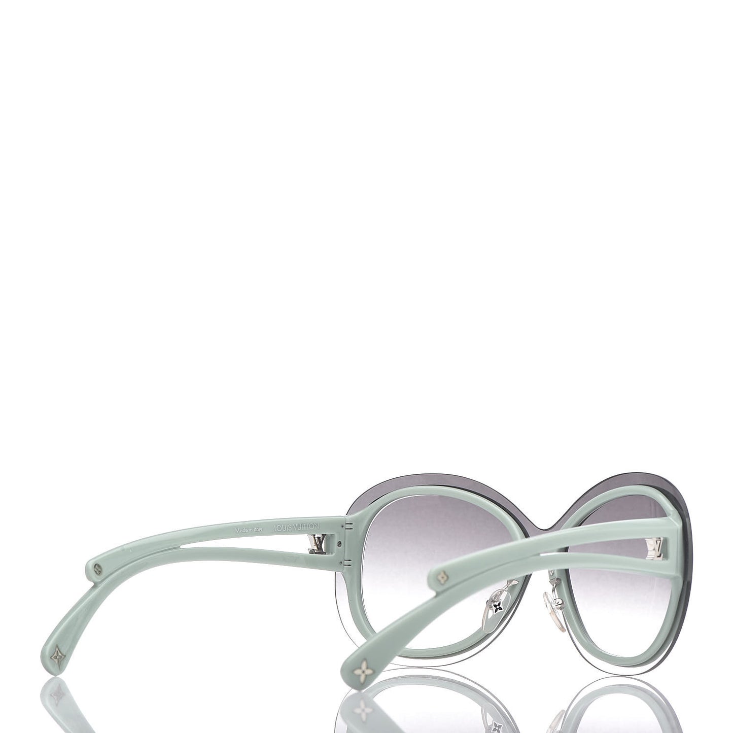 Acetate Two-Tone Frame Flore Sunglasses Z0452U Green