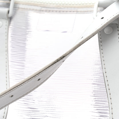 Louis Vuitton PVC Epi Embossed Wavy Keepall Bandouliere 50 White 15 of 16