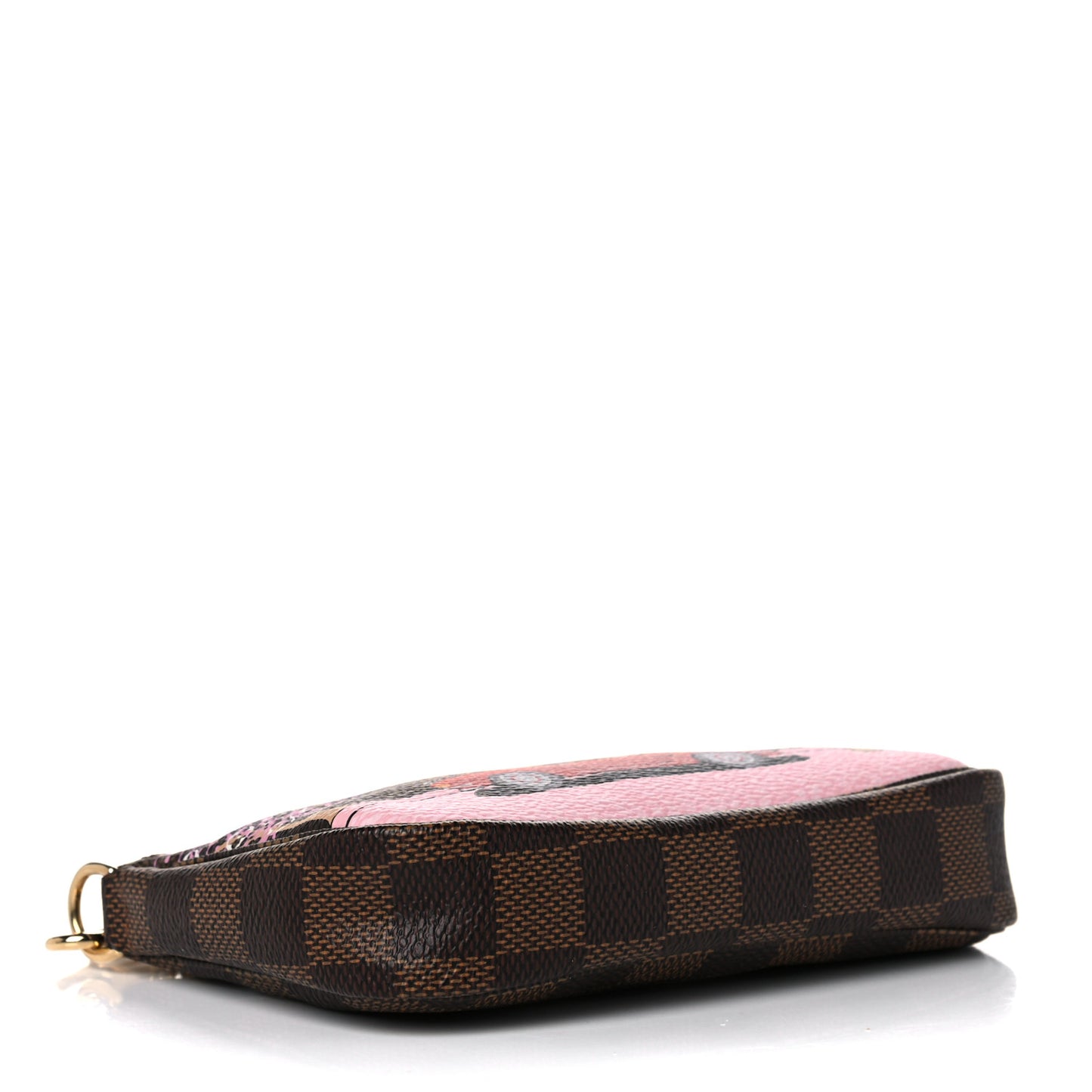 Damier Ebene 2019 Christmas Animation Mini Pochette Accessories Red