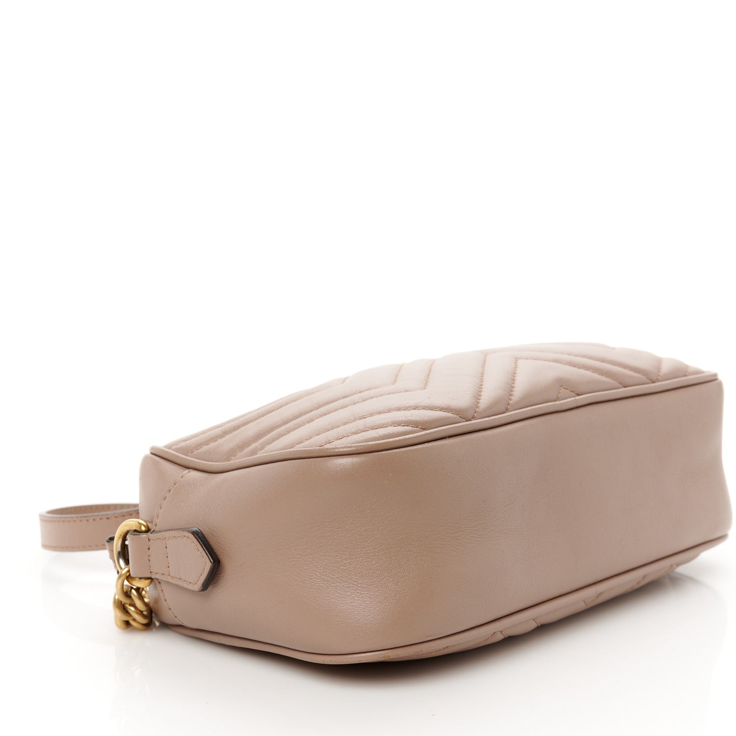 Calfskin Matelasse Small GG Marmont Chain Shoulder Bag Porcelain Rose