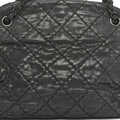 Chanel Iridescent Calfskin Large Just Mademoiselle Bowling Bag Black 8 of 11