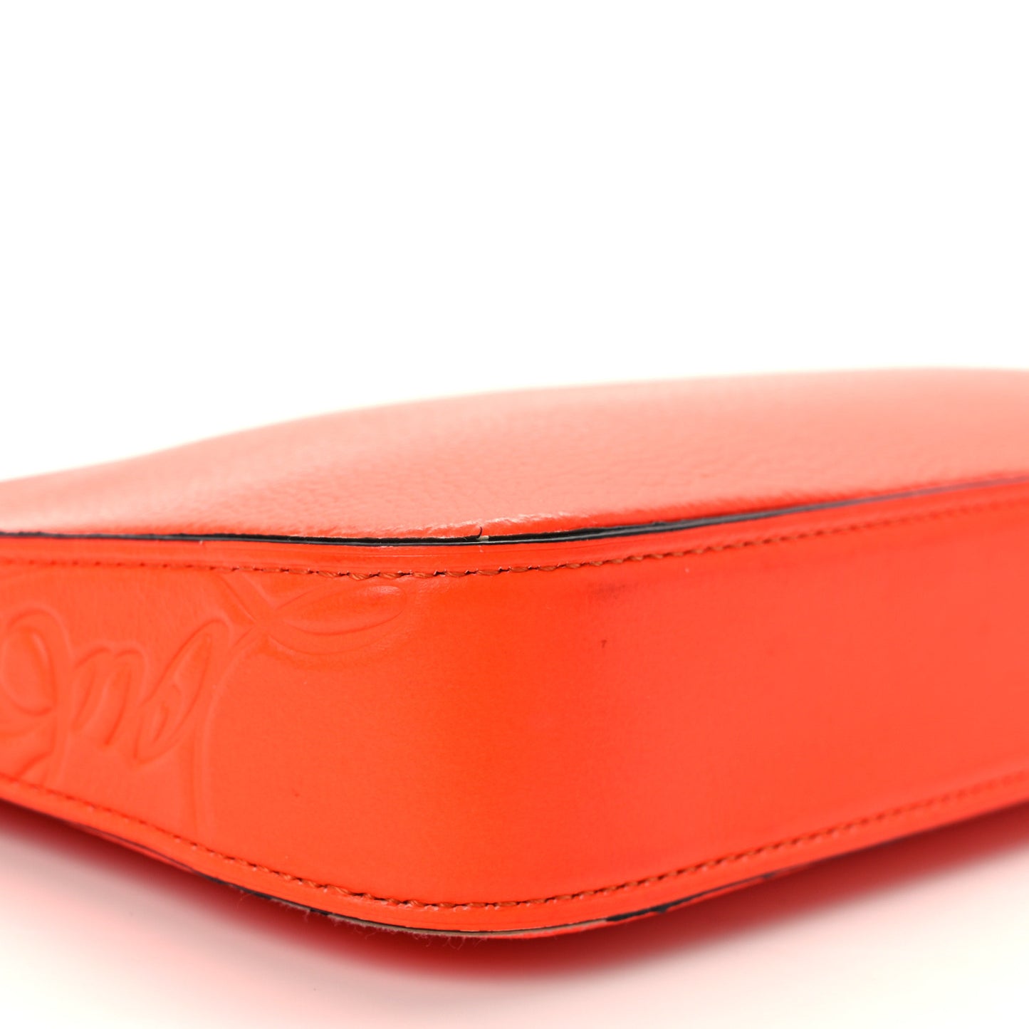 Calfskin Empire Loubila Chain Clutch Sunrise