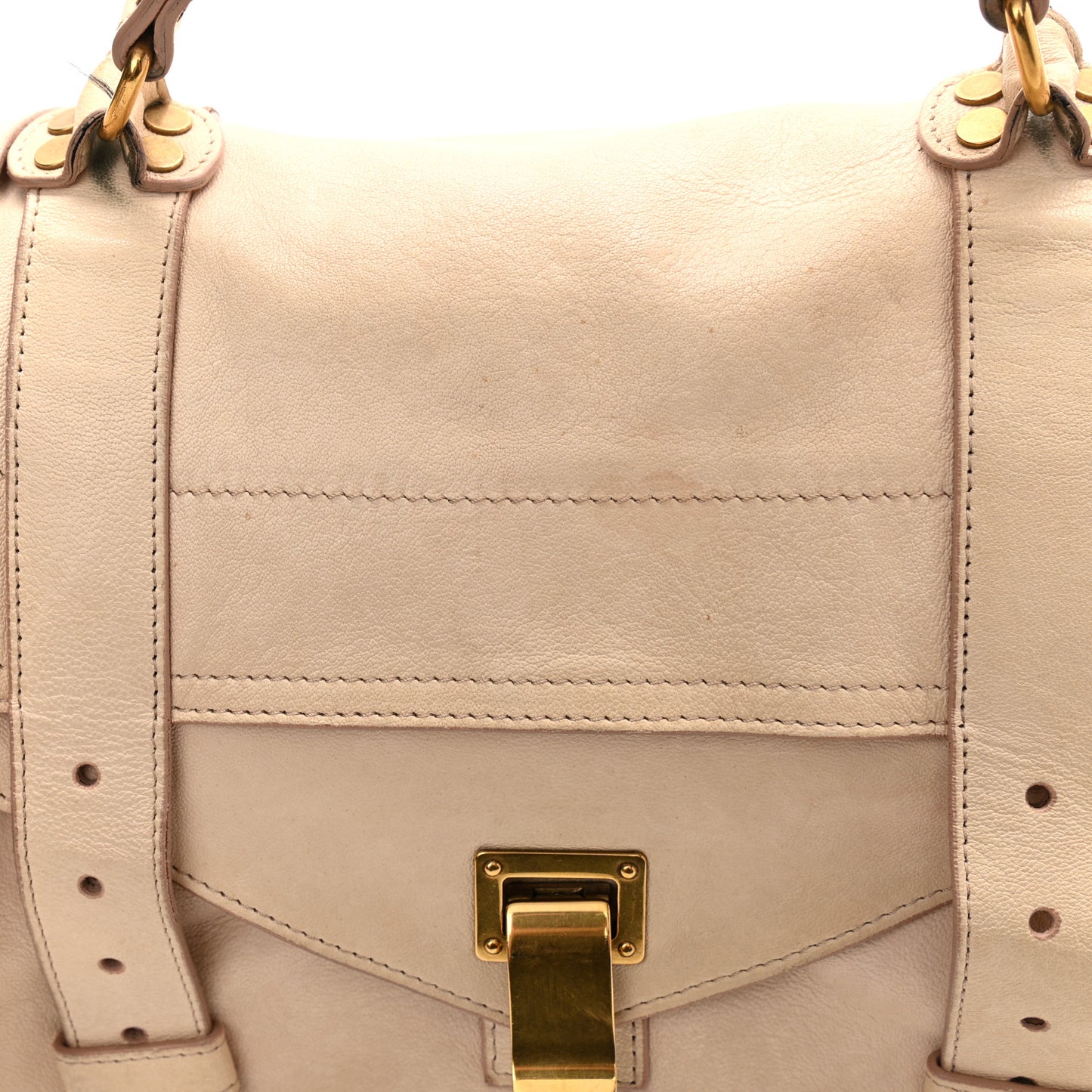 Lambskin Medium PS1 Satchel Clay