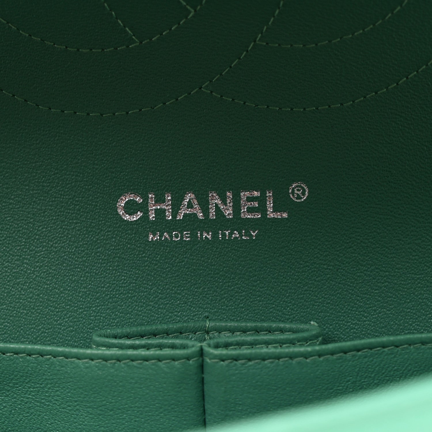 Chanel Patent Calfskin Quilted Jumbo Double Flap Green 6 of 11
