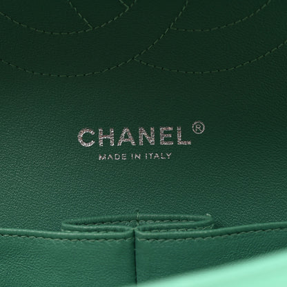 Chanel Patent Calfskin Quilted Jumbo Double Flap Green 6 of 11