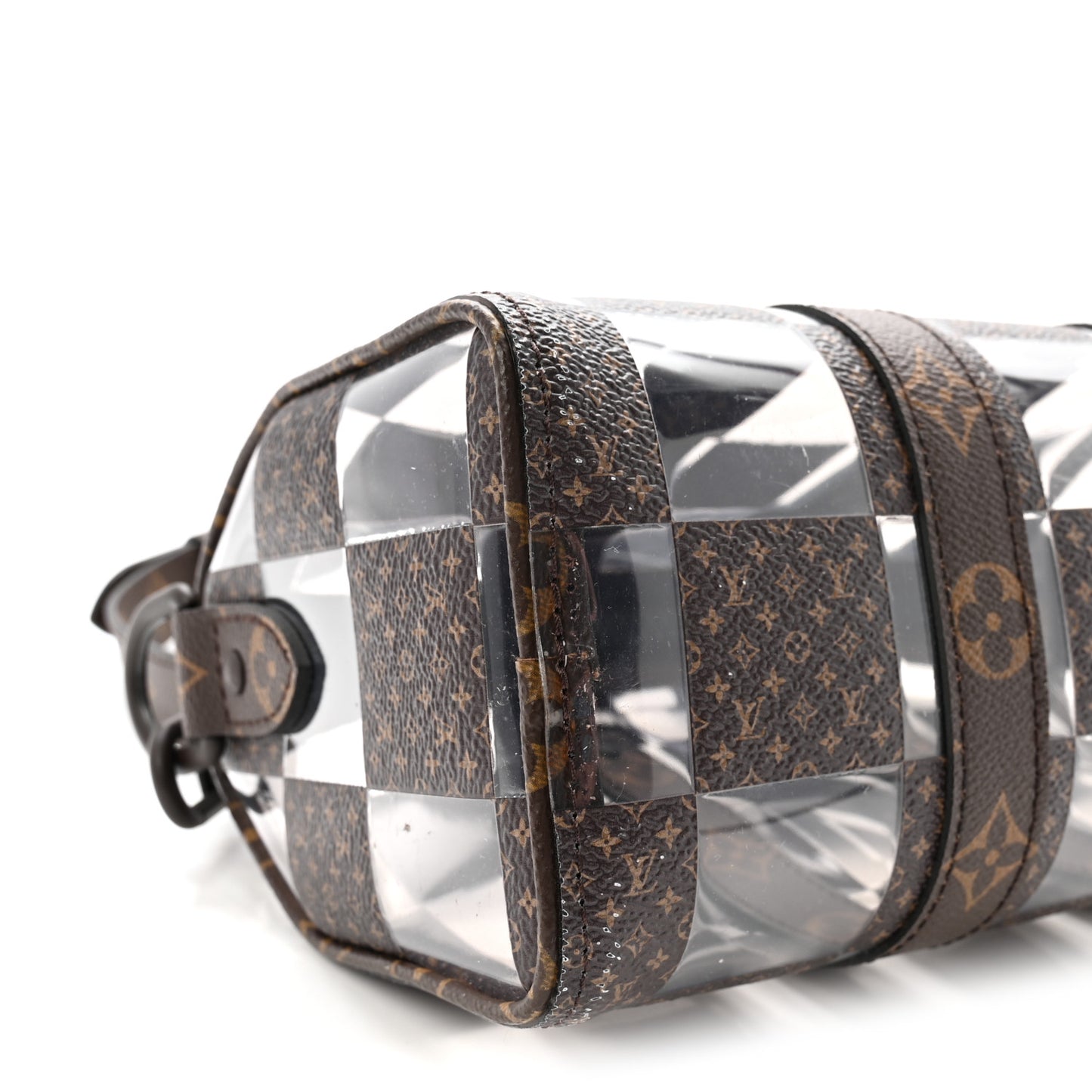 PVC Monogram Chess Keepall Bandouliere 25
