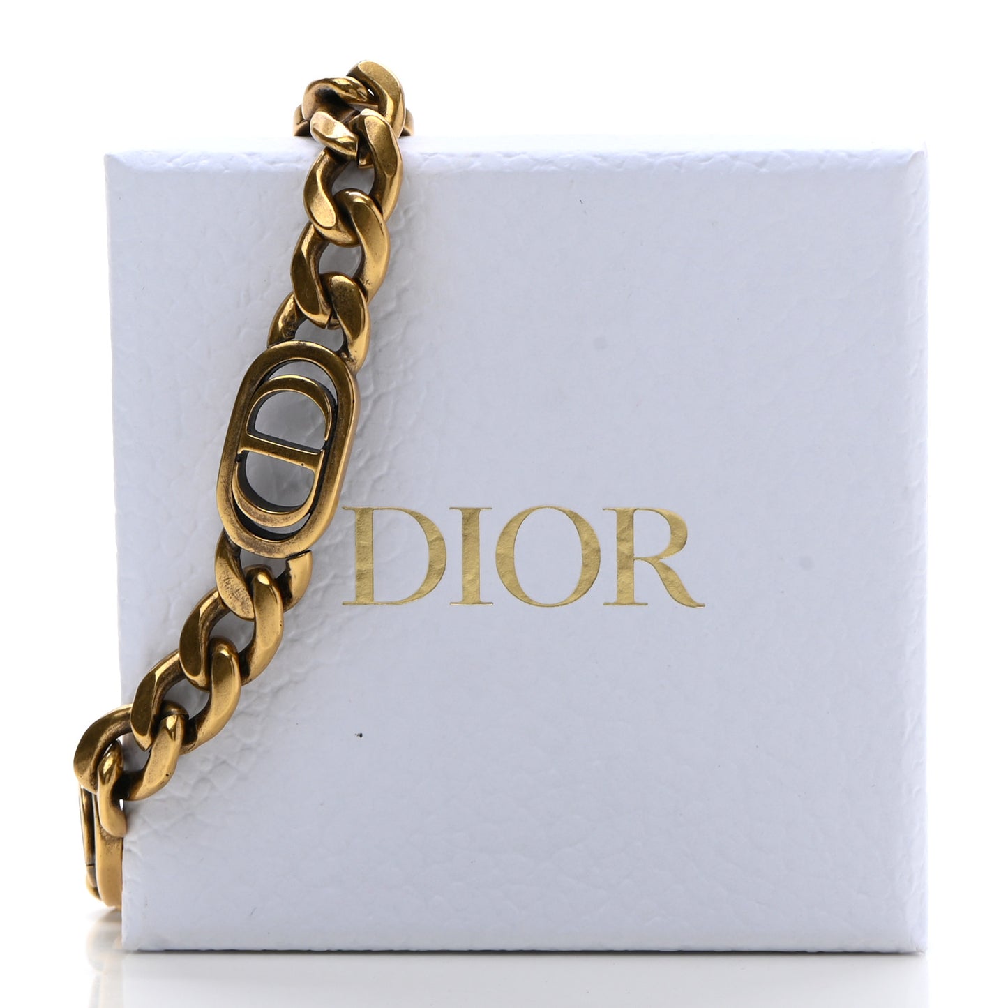 Metal Chain Choker Necklace Gold