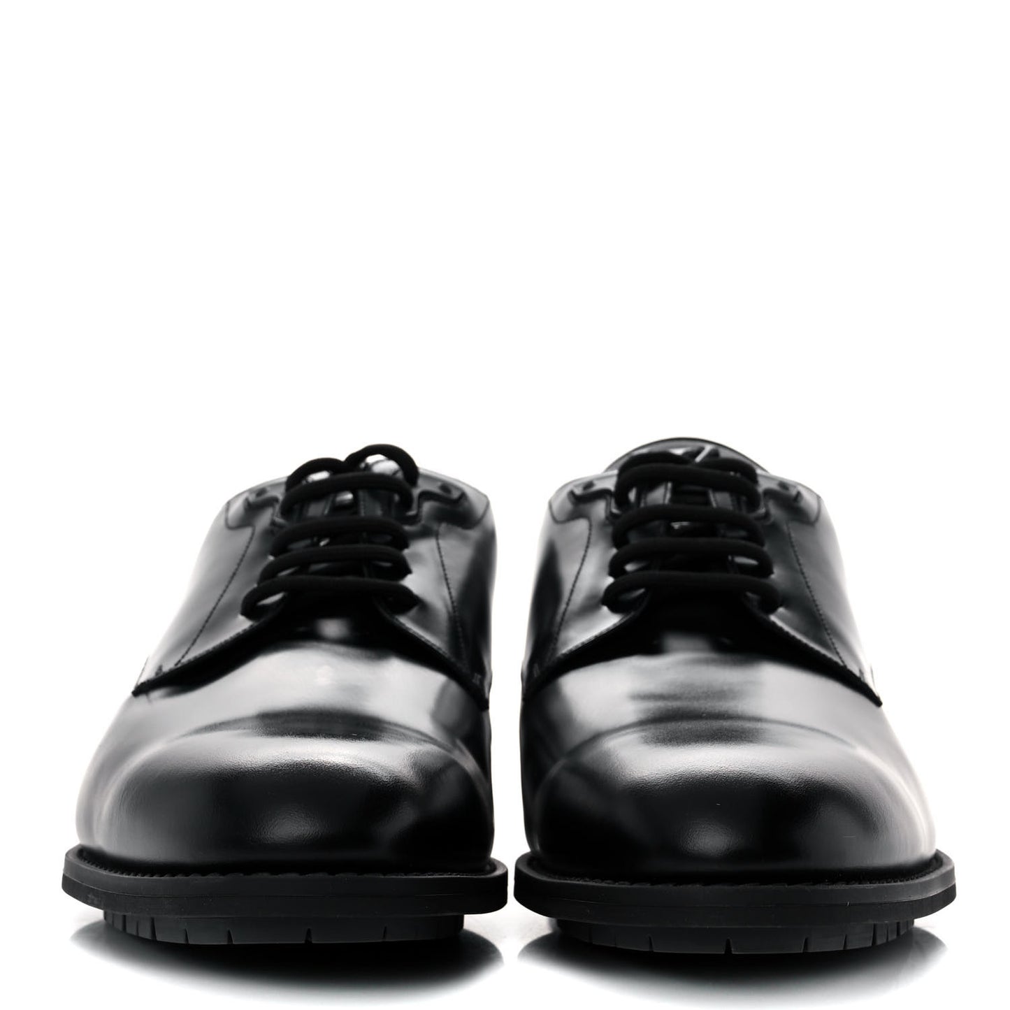 Calfskin Mens Formal Derby Shoes 10.5 Black