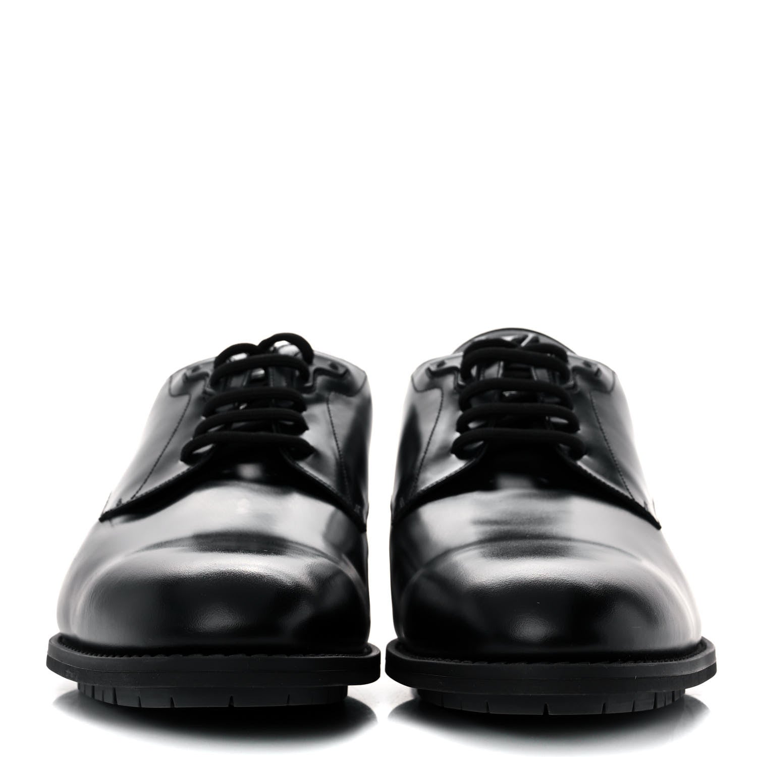 Louis Vuitton Calfskin Mens Formal Derby Shoes 10.5 Black 2 of 9