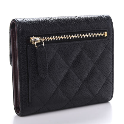 Chanel Caviar Quilted Compact Flap Wallet Black 3 of 11