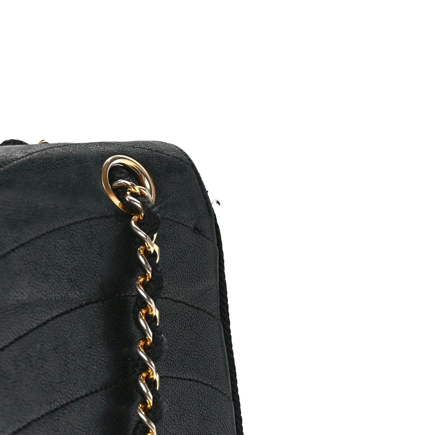 Chanel Lambskin Wavy Quilted Single Flap Black 13 of 13