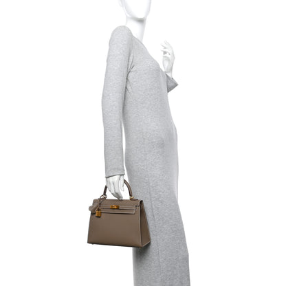 Hermes Epsom Kelly Sellier 25 Etoupe 3 of 11