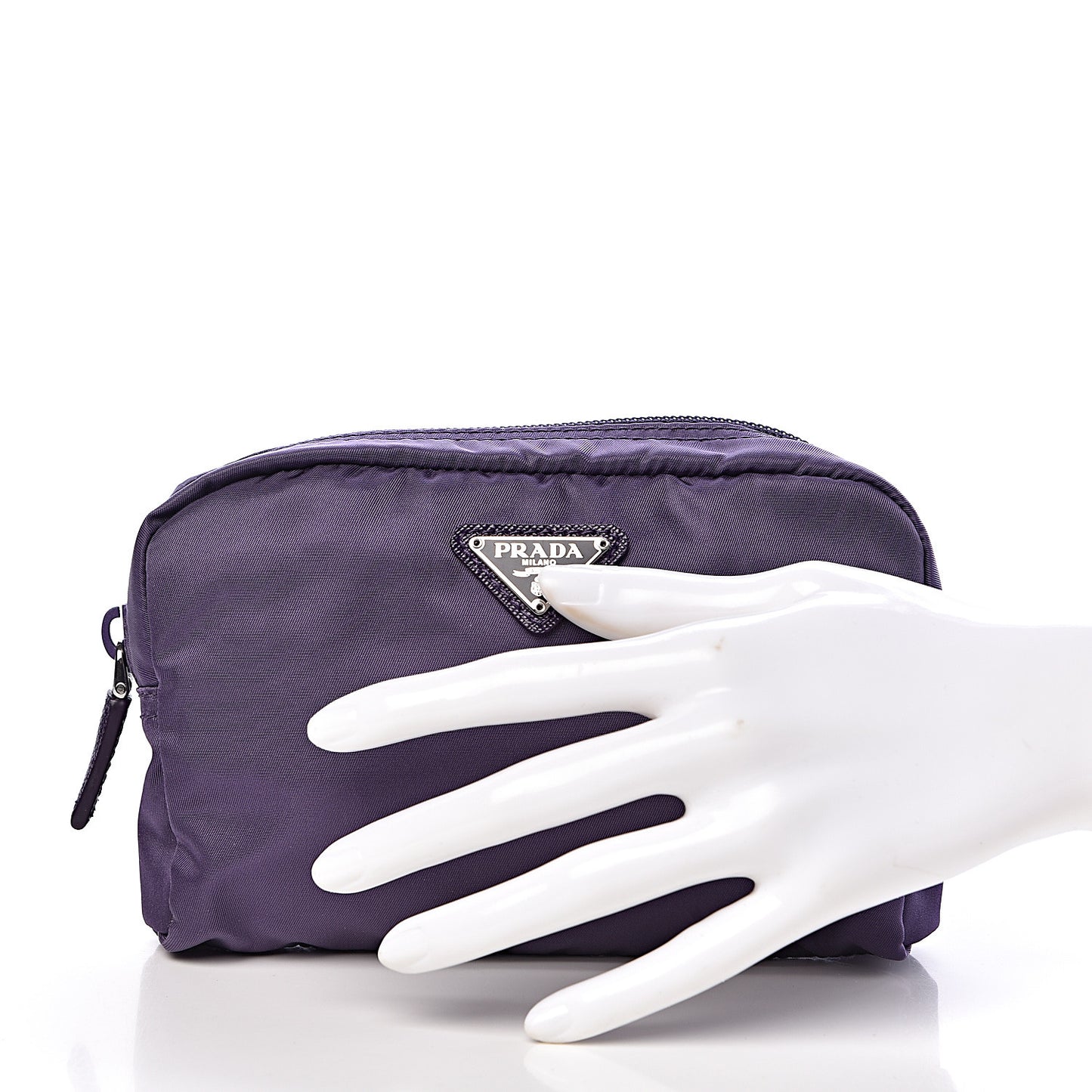 Nylon Vela Cosmetic Pouch Viola