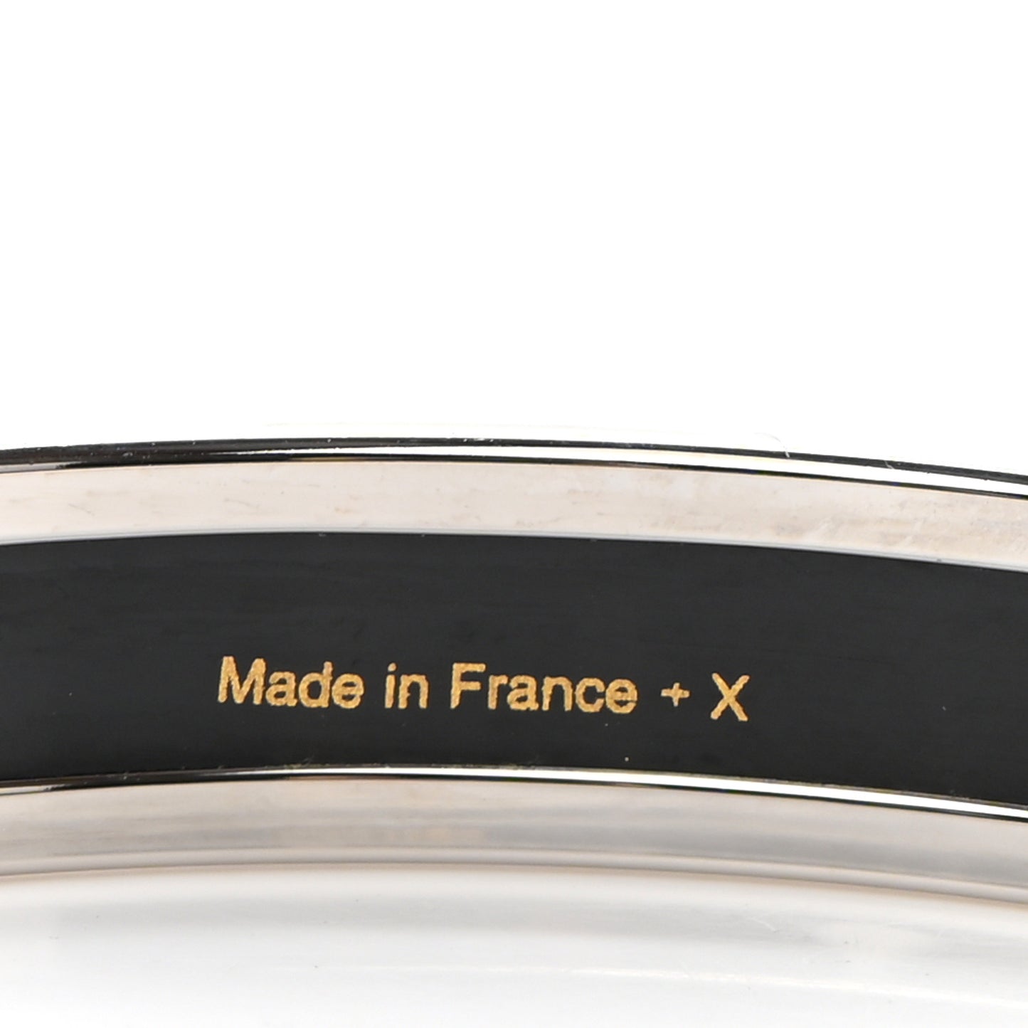 Enamel Printed Narrow Cavald'Or Bracelet 65 Romantique