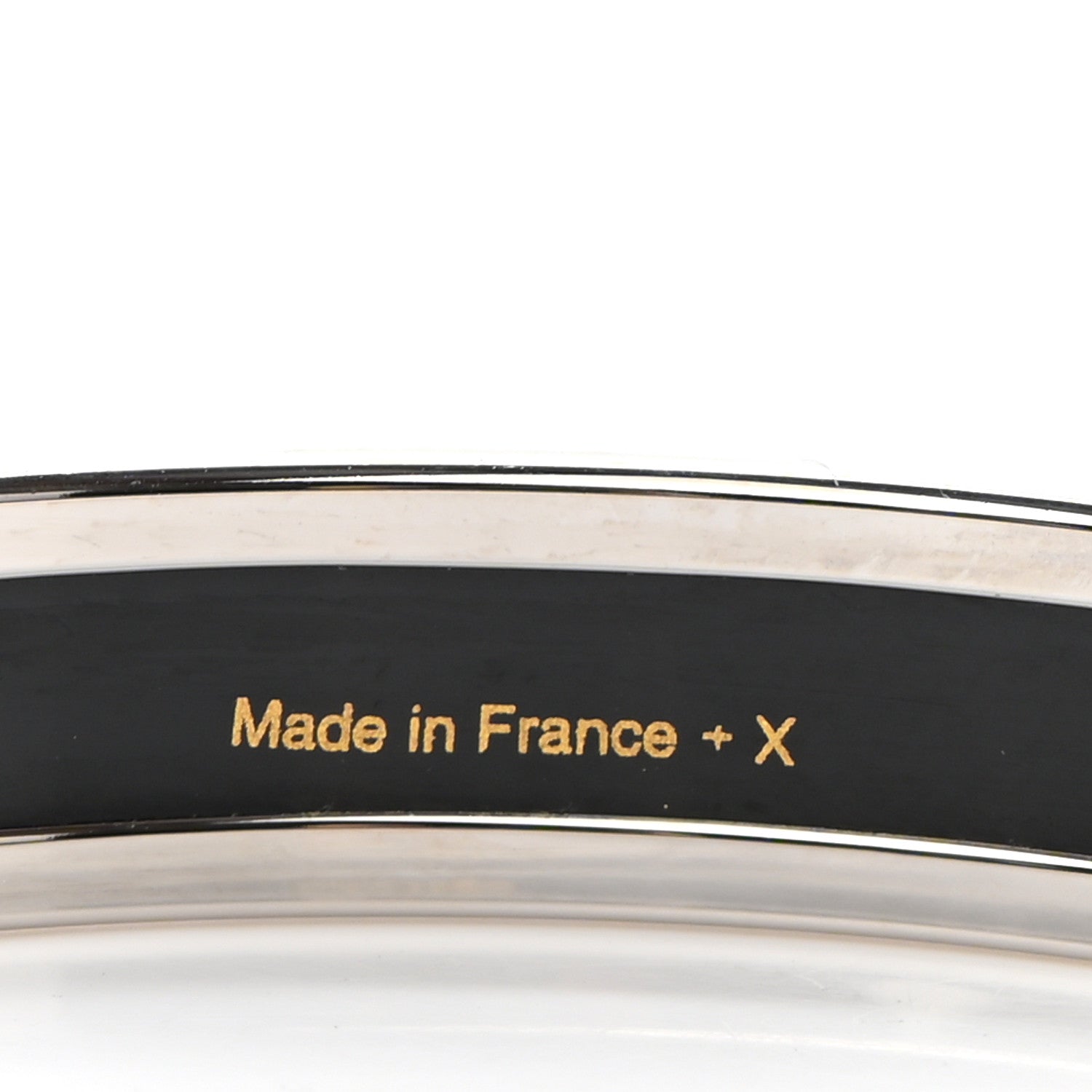 Hermes Enamel Printed Narrow Cavald'Or Bracelet 65 Romantique 4 of 5