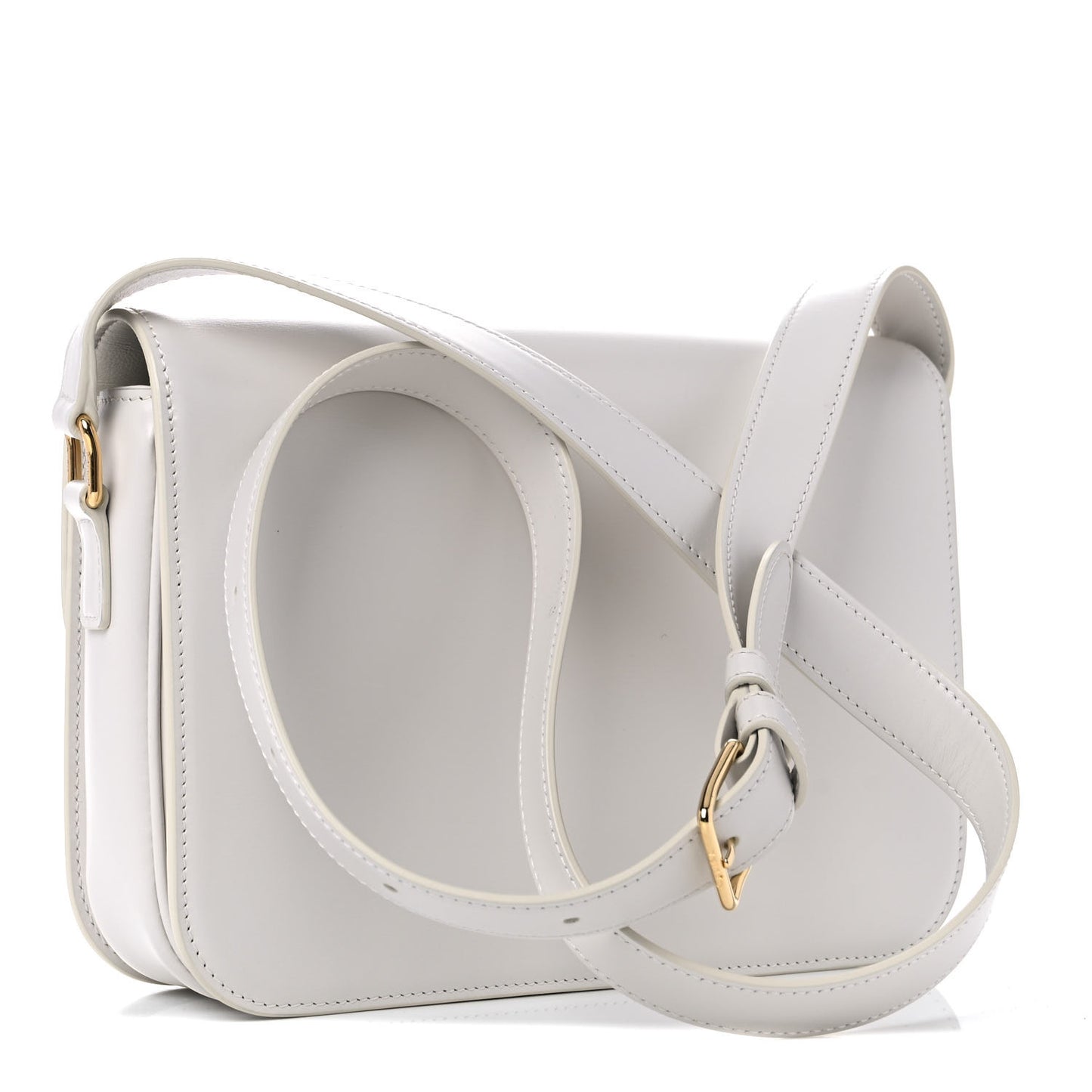 Shiny Calfskin Medium Triomphe White