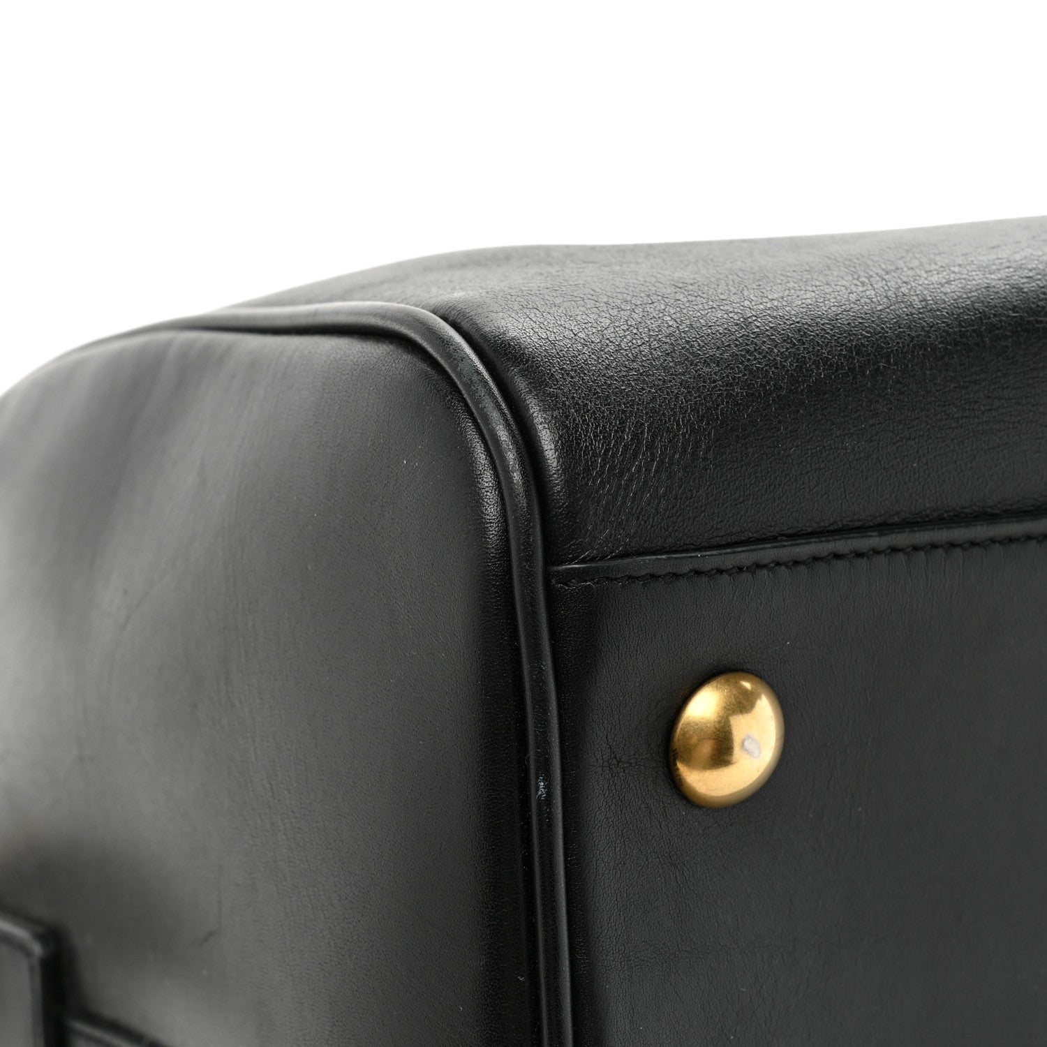 Saint Laurent Calfskin Classic Duffle 6 Black 13 of 16