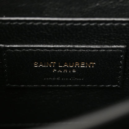 Saint Laurent Grain de Poudre Mini Classic Monogram Cassandra Top Handle Black 6 of 9