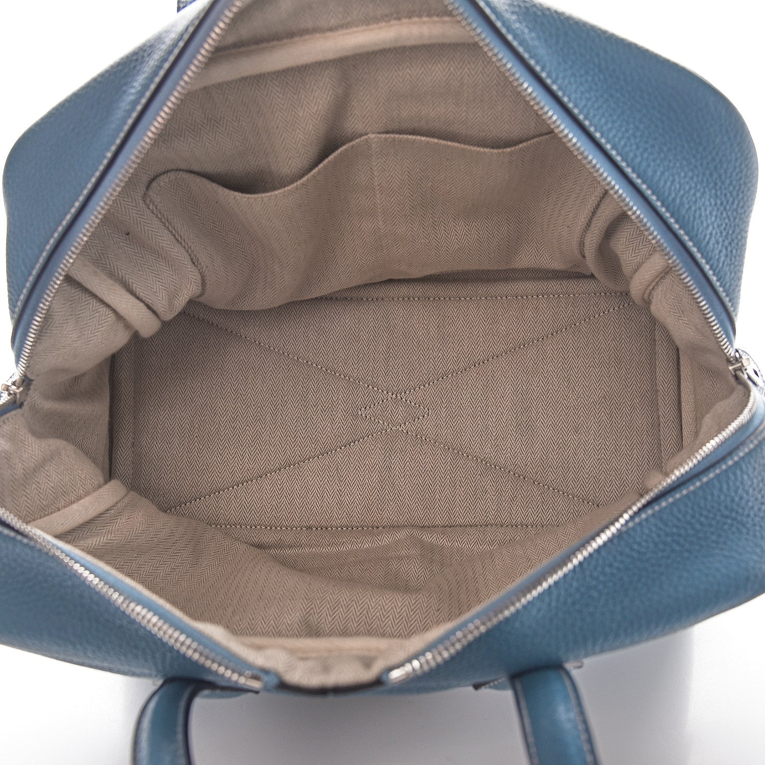 Hermes Taurillon Clemence Victoria II 35 Blue Jean 4 of 10