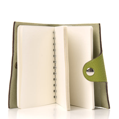 Hermes Togo Ulysse Mini Notebook Cover Vert Anis 5 of 8