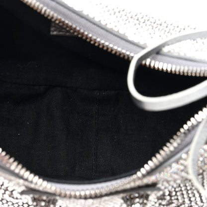 Balenciaga Rhinestone Encrusted Le Cagole Shoulder Bag XS Silver 6 of 10