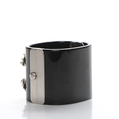 Chanel Resin Pearl CC Cuff Black 3 of 6