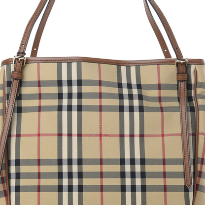 Burberry Horseferry Check Small Canterbury Tote Honey 9 of 11