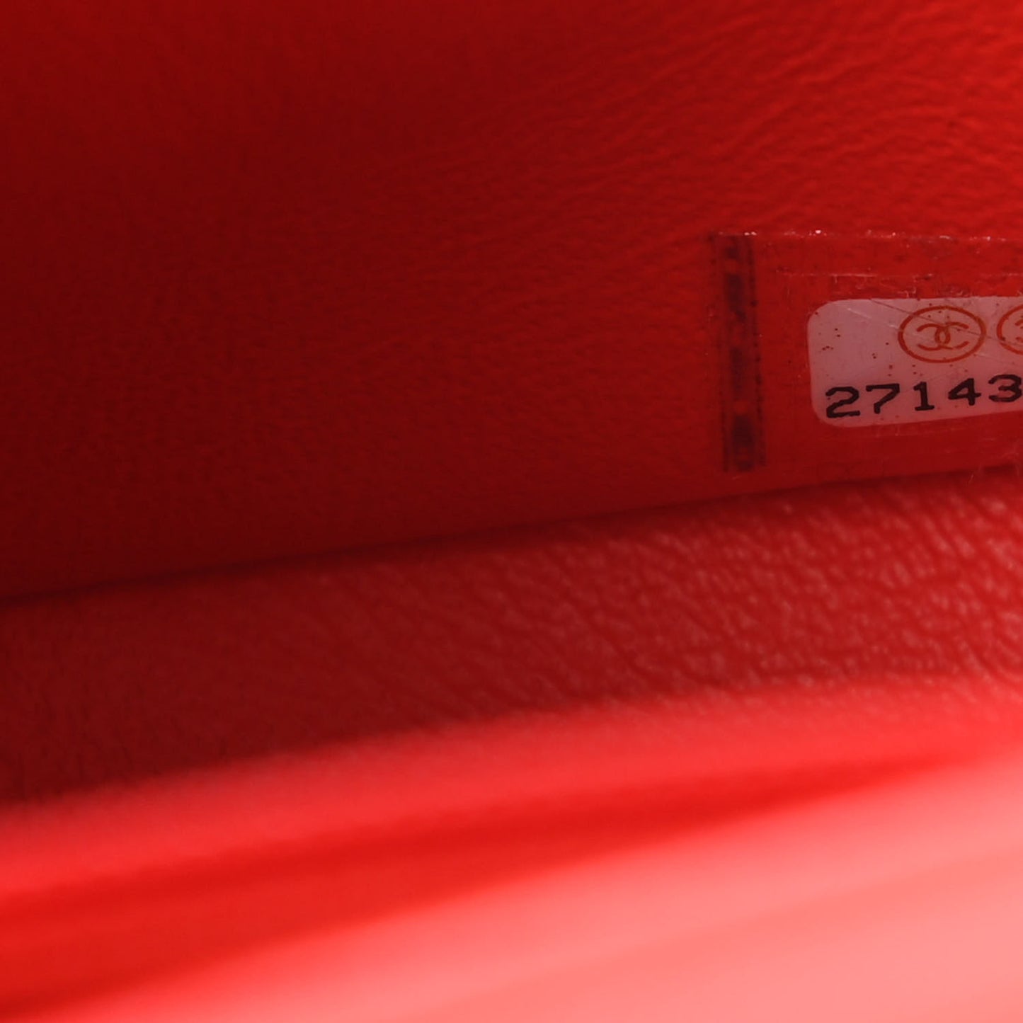 Lambskin Quilted Mini Square Flap Red