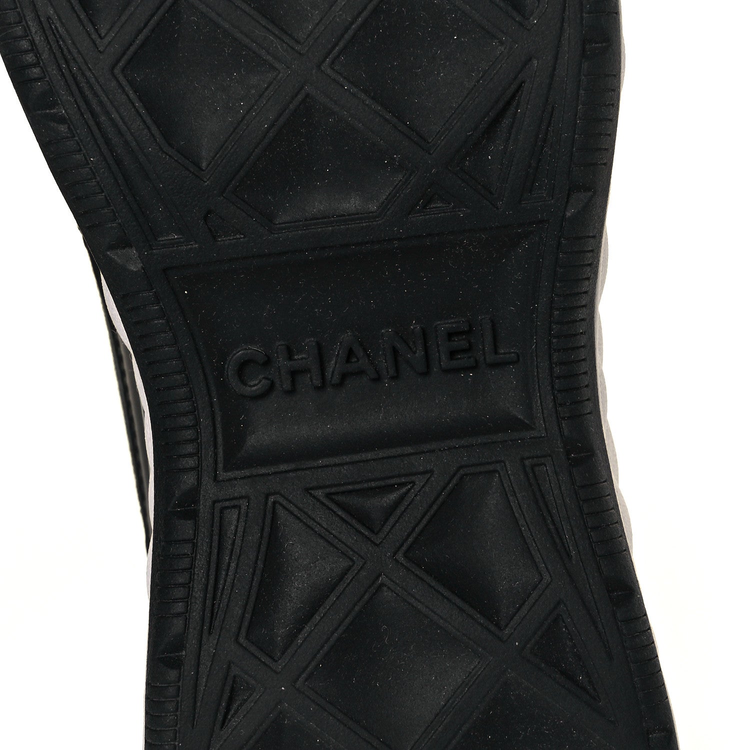 Chanel Velvet Calfskin Mixed Fibers CC Sneakers 36 Black 5 of 7
