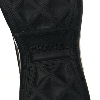 Chanel Velvet Calfskin Mixed Fibers CC Sneakers 36 Black 5 of 7