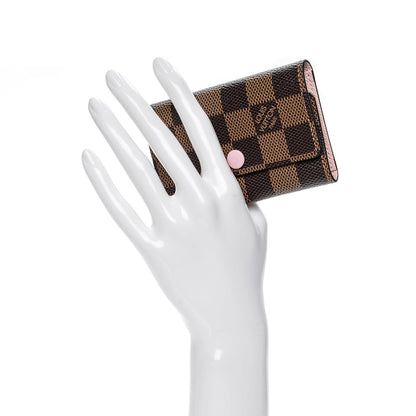 Louis Vuitton Damier Ebene Multicles 6 Key Holder Rose Ballerine 2 of 6