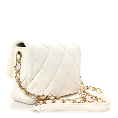 Chanel Lambskin Plexiglass Quilted Coco Love Mini Flap White 6 of 19