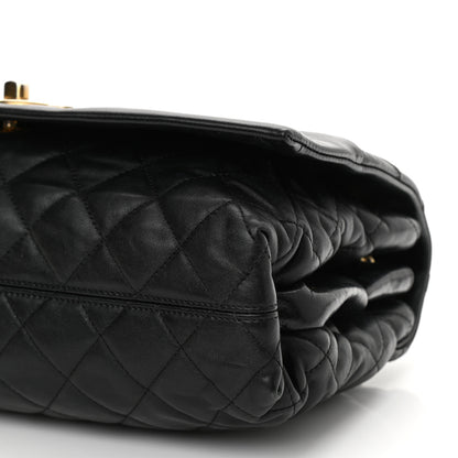 Chanel Calfskin Quilted Jumbo Soft Elegance Flap Black 10 of 10