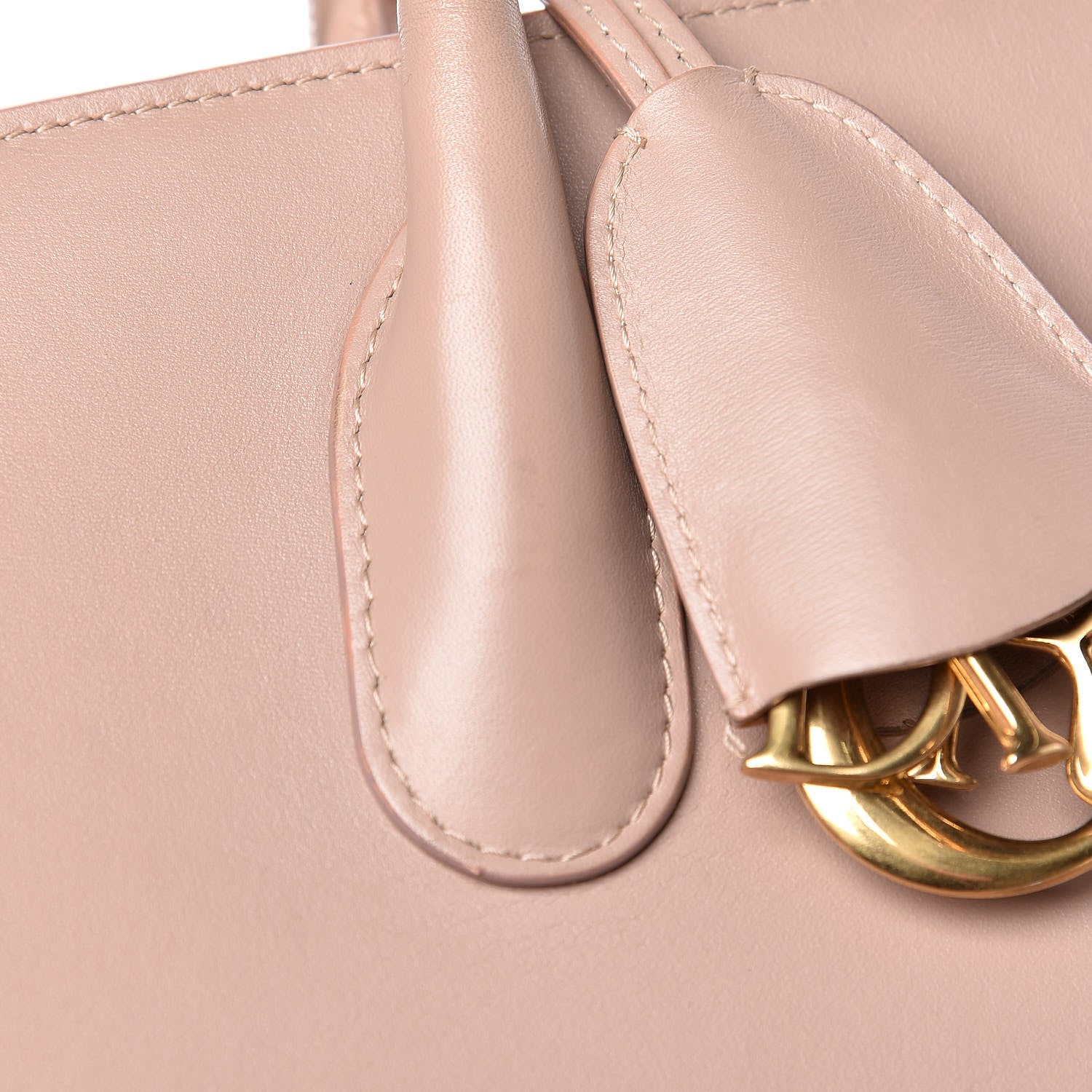 Christian Dior Calfskin Medium Bar Tote Light Pink 28 of 29