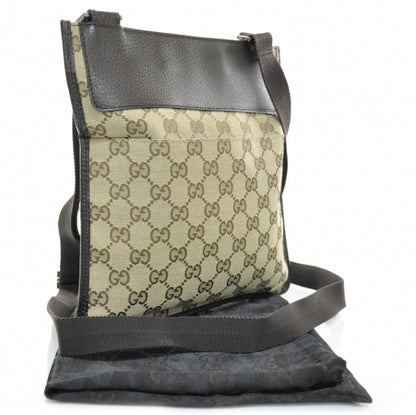 Gucci Monogram Flat Messenger Bag Ebony 2 of 8