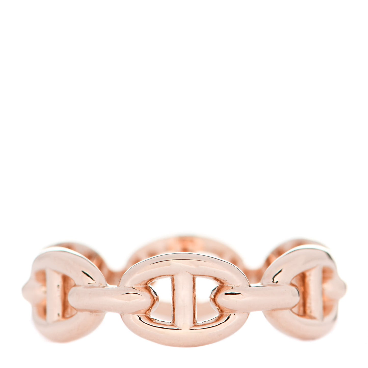 18K Rose Gold PM Chaine D'Ancre Enchainee Ring 51 5.75